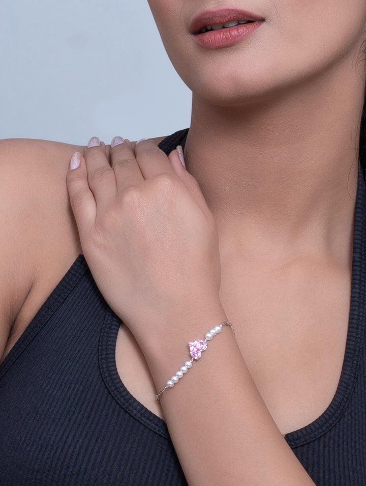 Pink Heart Bracelet