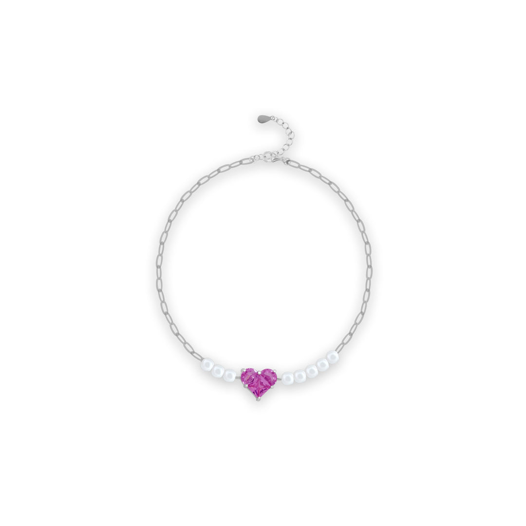 Pink Heart Bracelet