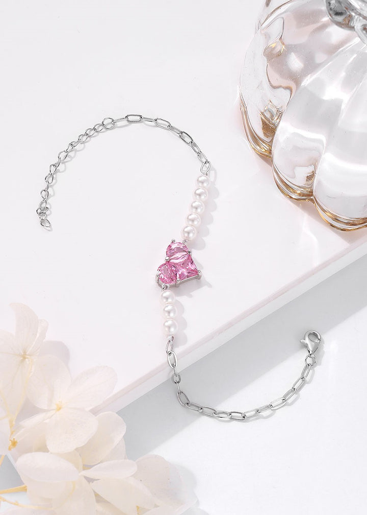 Pink Heart Bracelet