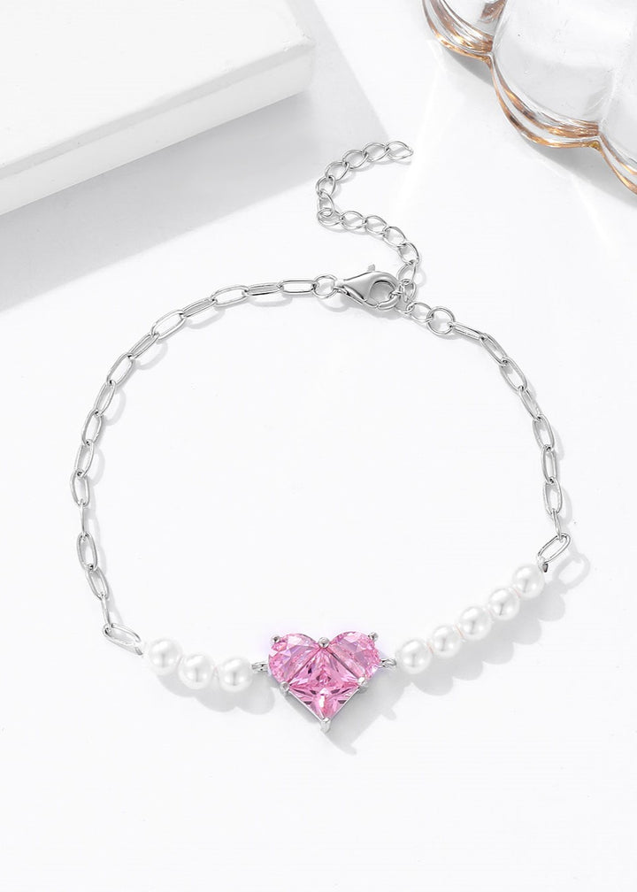 Pink Heart Bracelet
