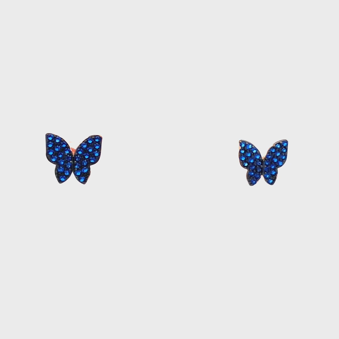 Butterfly Semi Precious Blue Stone