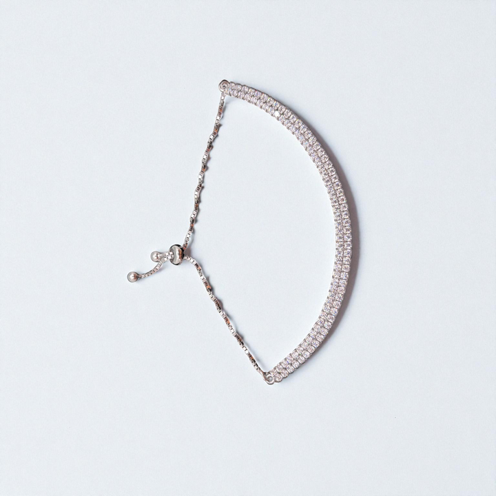 Double Layer Silver Bracelet