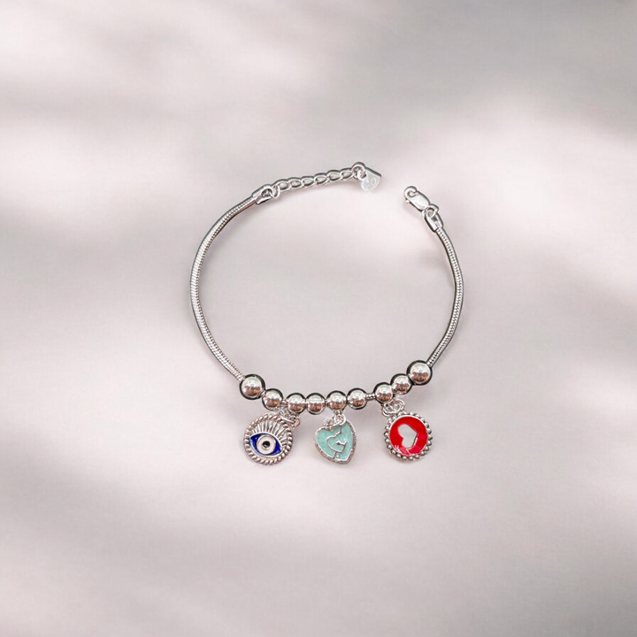 Evil Eye Heart Bracelet