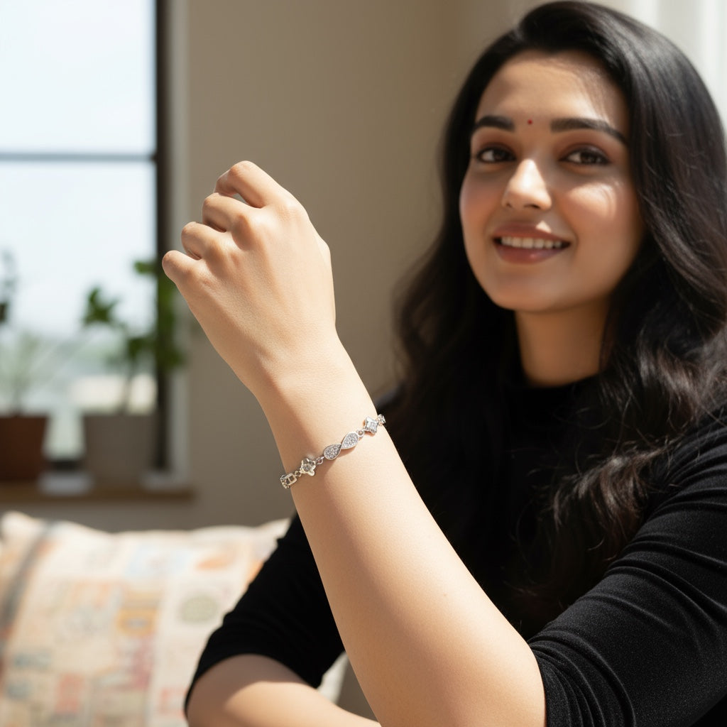 Infinity Silver Bracelet